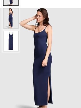 PINK Victoria's Secret Midnight Navy Blue Relay Maxi Dress